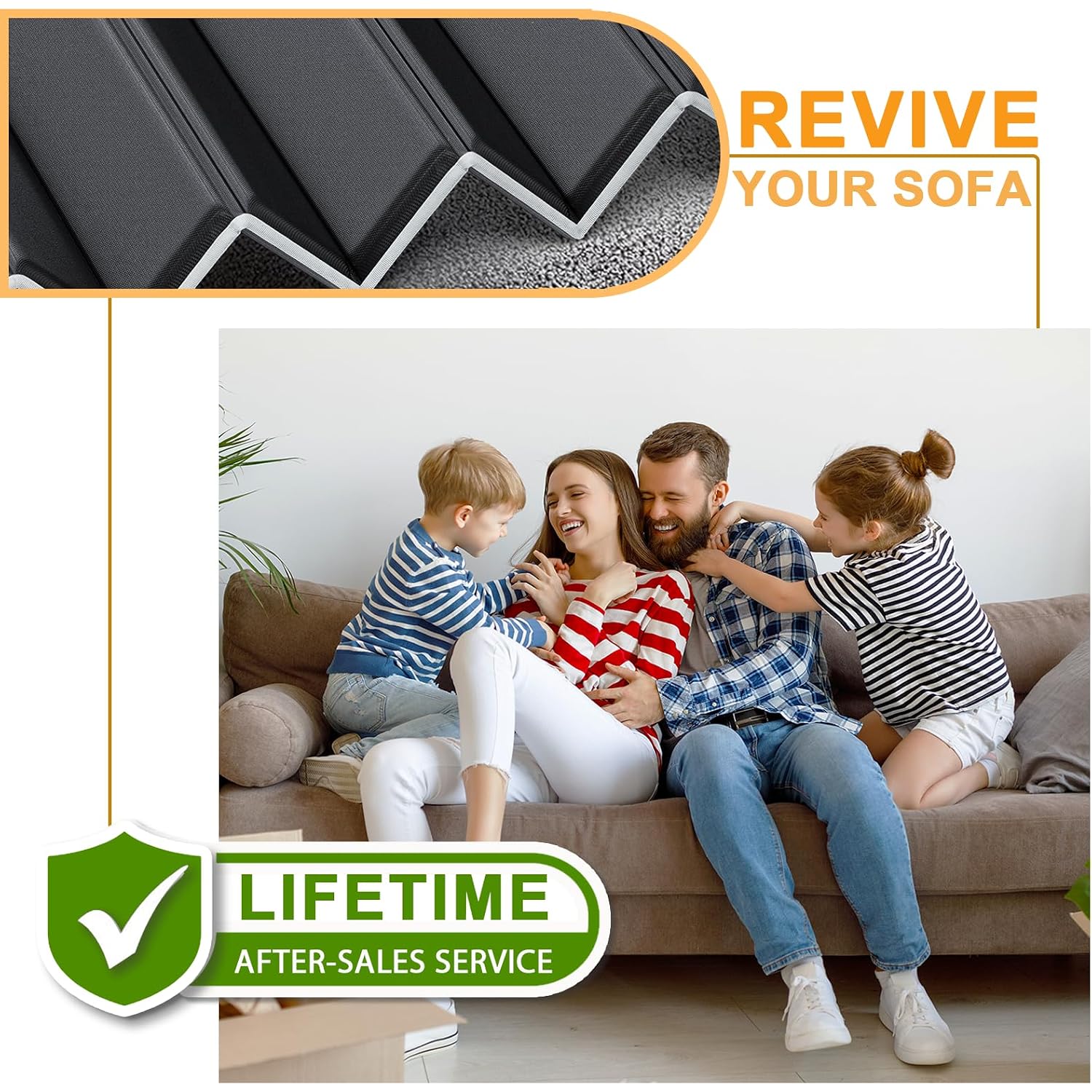 Laveve Heavy Duty Couch Cushion Support Board For Sagging Sofa, 21.5''X48'' Extra Thick Solid Wood Under Couch Insert With Anti-Slip Dots, Repair Sagging Spring Sofa And Replace Worn Cushions