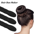 9 Pcs Hair Bun Maker Sponge Hair Buns Shaper Magic Snap Roll Sponge Curler Clips Foam Sponges Buns Hairs Styling Accessories Easy Bun Twister For Ballet French Twist Long Thin Curly Straight Wavy