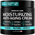 Mens Face Moisturizer Cream - Anti Aging & Wrinkle Face Cream - Mens Facial Moisturizer - Retinol, Collagen, Peptides, Vitamins E & A - Facial Skin Care - After Shave Lotion - Day & Night – 4 Oz