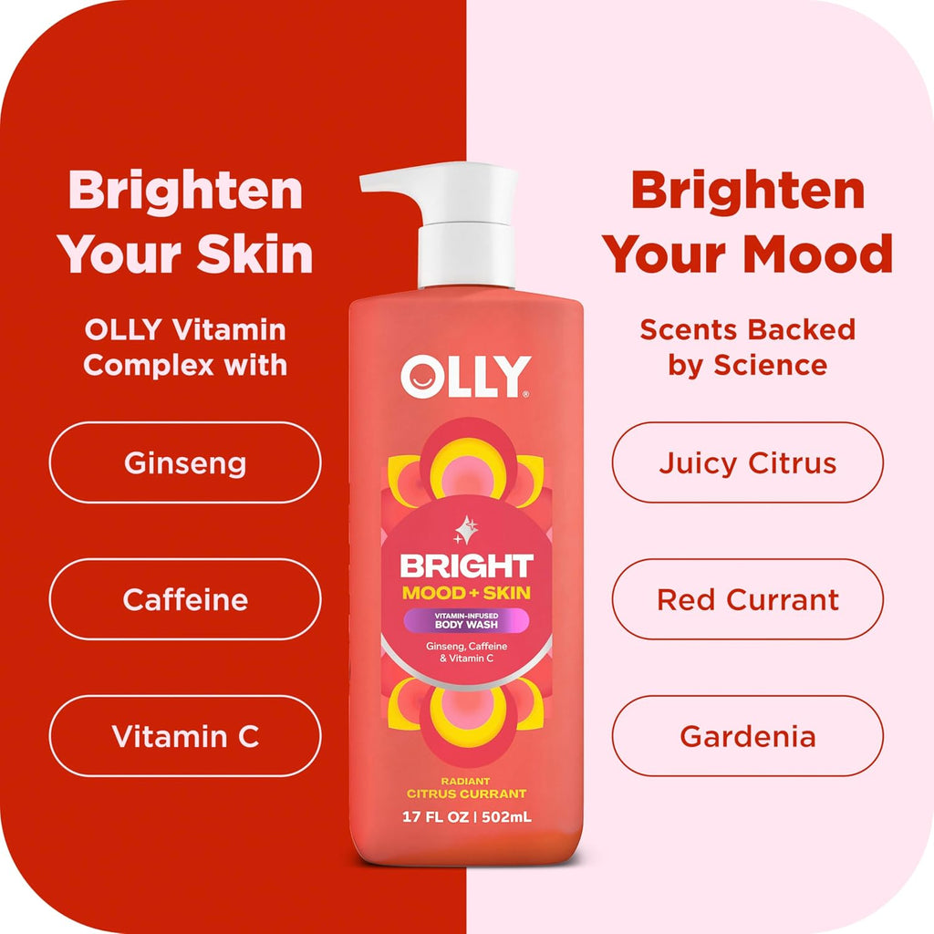 Olly Body Wash Mixed Pack 4 Count To Restore Skin Barrier & Hydrate Skin 3 Oz