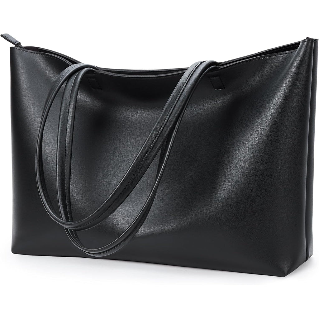 KALIDI Tote Bag Zipper Shoulder Bag Faux Leather Purses Satchel for Women Casual Handbag Work Dating College
