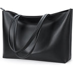 KALIDI Tote Bag Zipper Shoulder Bag Faux Leather Purses Satchel for Women Casual Handbag Work Dating College