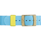 Timex Women's 'Weekender Preppy Floral' Quartz Brass and Nylon Casual Watch, Color:Blue (Model: TW2P901009J)