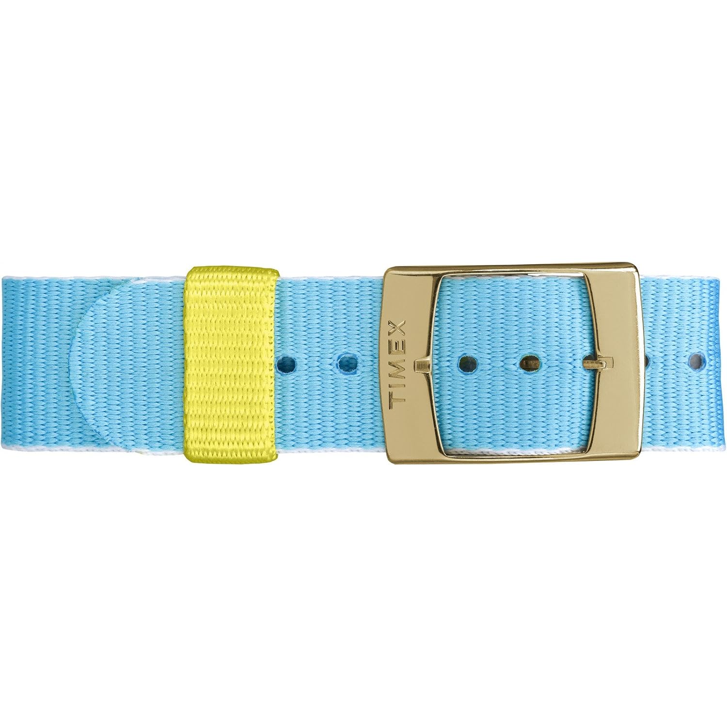 Timex Women's 'Weekender Preppy Floral' Quartz Brass and Nylon Casual Watch, Color:Blue (Model: TW2P901009J)