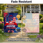 250 Anniversary Usa Garden Flag - 250 Years Of Freedom Double Sided 3-Ply American Patriotic Flags 1776-2026, Uv Protection Fade Resistant 12X18 Inch Yard Flag Commemorative Merchandise For Outdoor Celebration