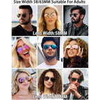 Pro Acme Classic Polarized Aviator Sunglasses 100% UV Protection, 52mm 58mm 63mm