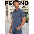 Mens Polo Shirts Short Sleeve Casual Cotton Golf Shirts Performance Polo Shirts For Men