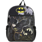 Dc Comic Book Batman Symbol 5-Piece Backpack Accessory Set For Boys