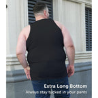 Comfneat Men'S 4-Pack Big & Tall Tight Fit A-Shirts Cotton Spandex Tank Tops Sleeveless Undershirts