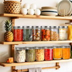 Showvigor 2 Pack Wide Mouth Mason Jars 16Oz - Airtight Glass Canning Jars For Food Storage, Meal Prep, Overnight Oats, Pickling, Salad & Wedding Favors (Leak-Proof Lids)