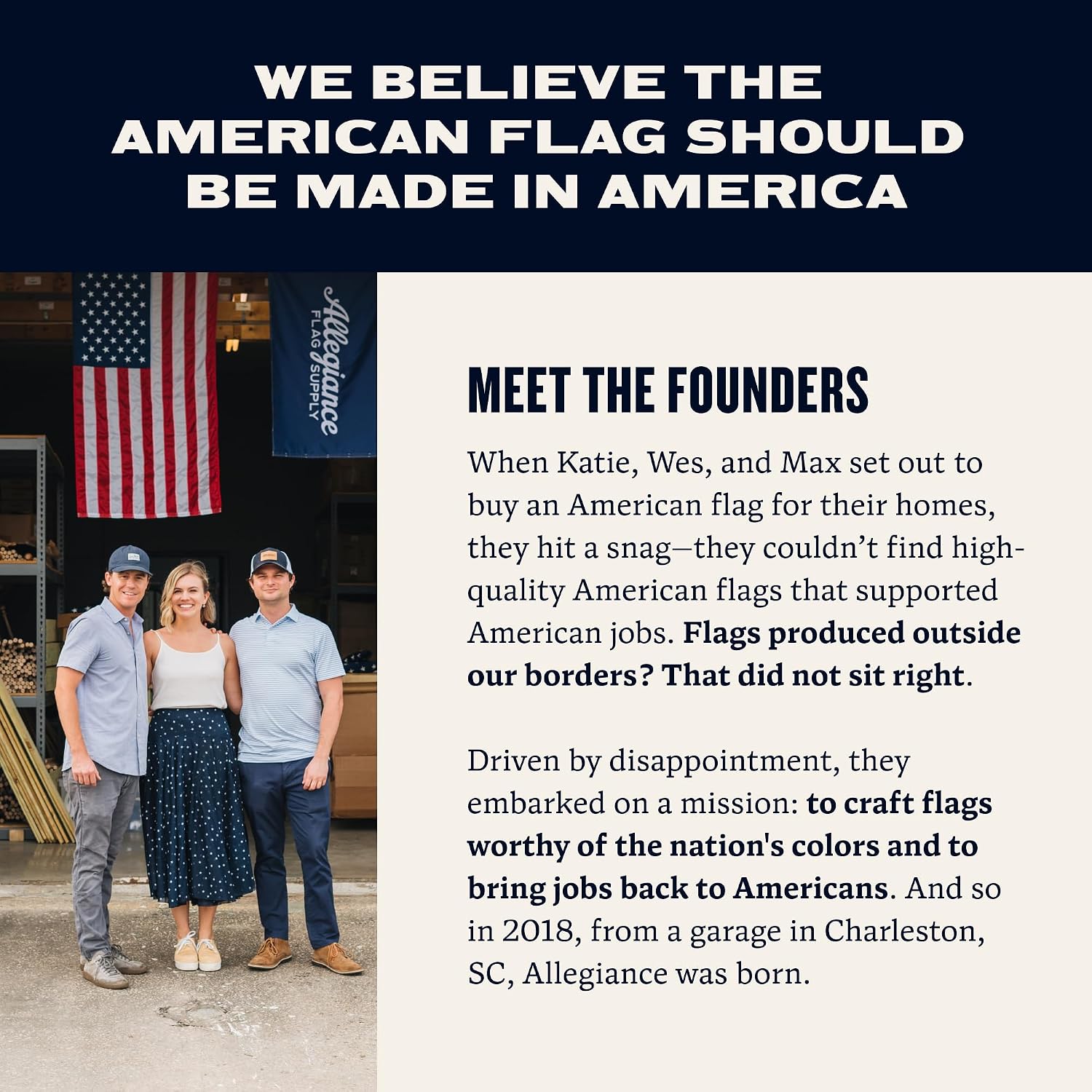 Allegiance Flags Made In Usa American Flags For Outside 3X5 Ft | Premium Us Flag With American-Sourced 200D Nylon, Embroidered Stars, Hand-Sewn Stripes | Heavy Duty All-Weather & Fade Resistant