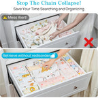 Vtopmart Drawer Dividers For Clothes 8 Pack, Adjustable 4" High Expandable From 11.3"-17" Dresser Drawer Organizer, Plastic Drawers Separators For Dresser, Baby Clothes, Kitchen And Office Storage