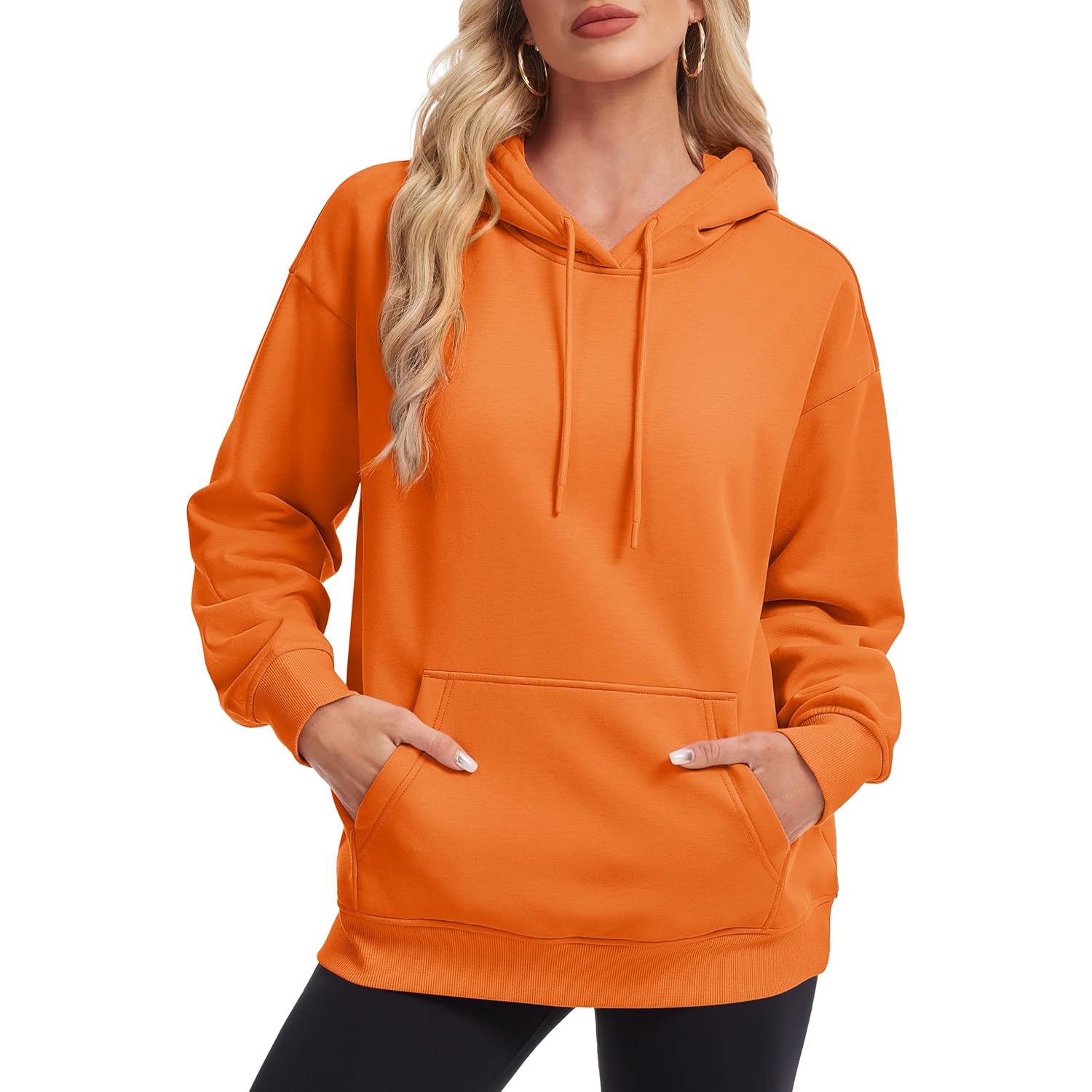 Magcomsen Women'S Hoodies Fleece Sherpa Lined Pullover Winter Warm Trendy Hooded Sweatshirt With Pocket
