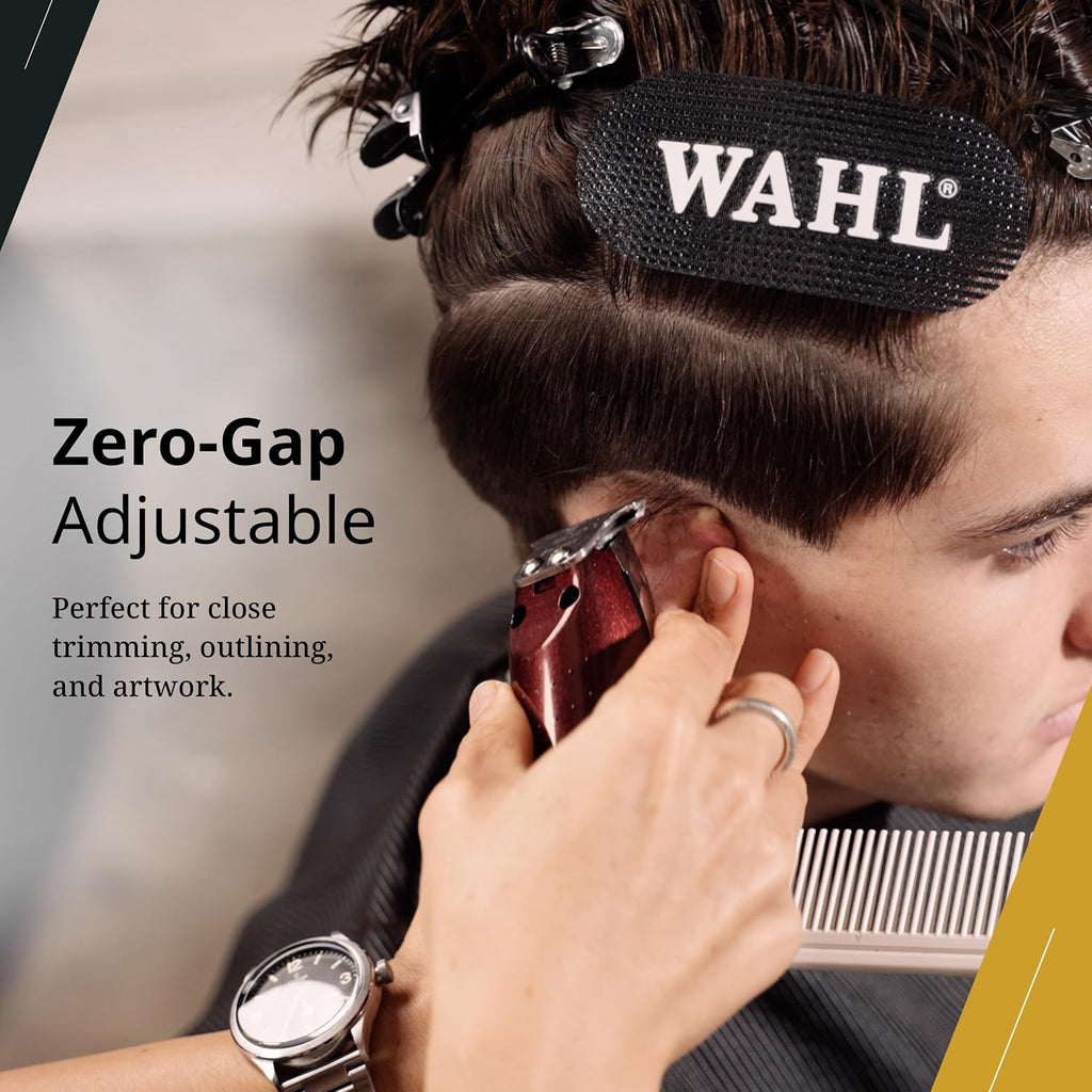 Wahl Professional 5 Star Cordless Detailer Li Trimmer T Wide Blade, Lithium-Ion Battery 100 Min Runtime For Hair & Beard, With Charging Stand