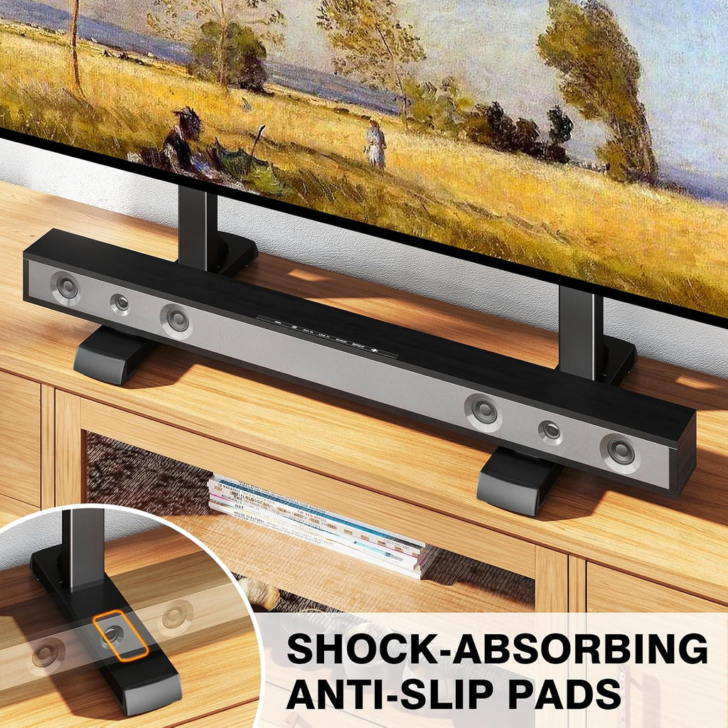 Universal Tv Legs, Table Top Tv Stand Base With Height Adjustable | For Most 37-90 Inch Tvs, Holds Up To 150Lbs With Cable Management, Max Vesa 800X600Mm, Black