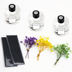 Reed Diffuser Set Of 3 Pack,Lavender Eucalyptus/White Jasmine/Lemongrass Scented Oil Diffuser With 24 Sticks(1.7 Fl Oz Each Pack),Air Freshener For Bedroom Bathroom Office | Shelf Decor