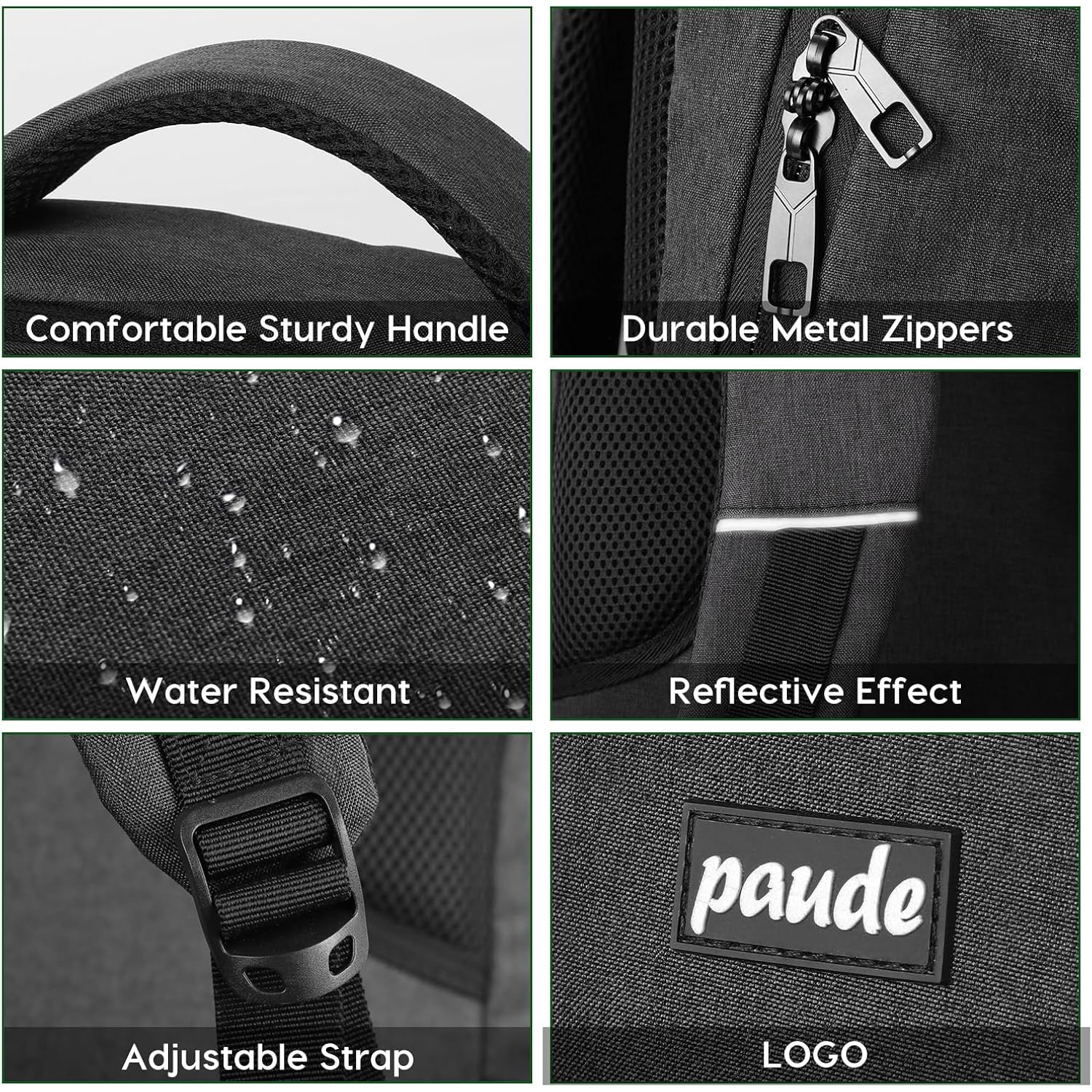 Paude Backpack For Men And Women,School Backpack For Teens,15.6 Inch Laptop Backpack With Usb Charging Port For Business College Travel