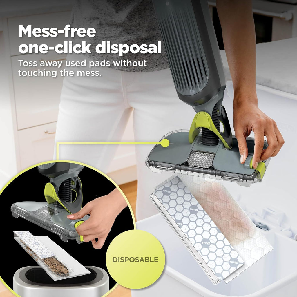 Shark Vacmop Cordless Vacuum & Spray Mop, Gray, Vm252