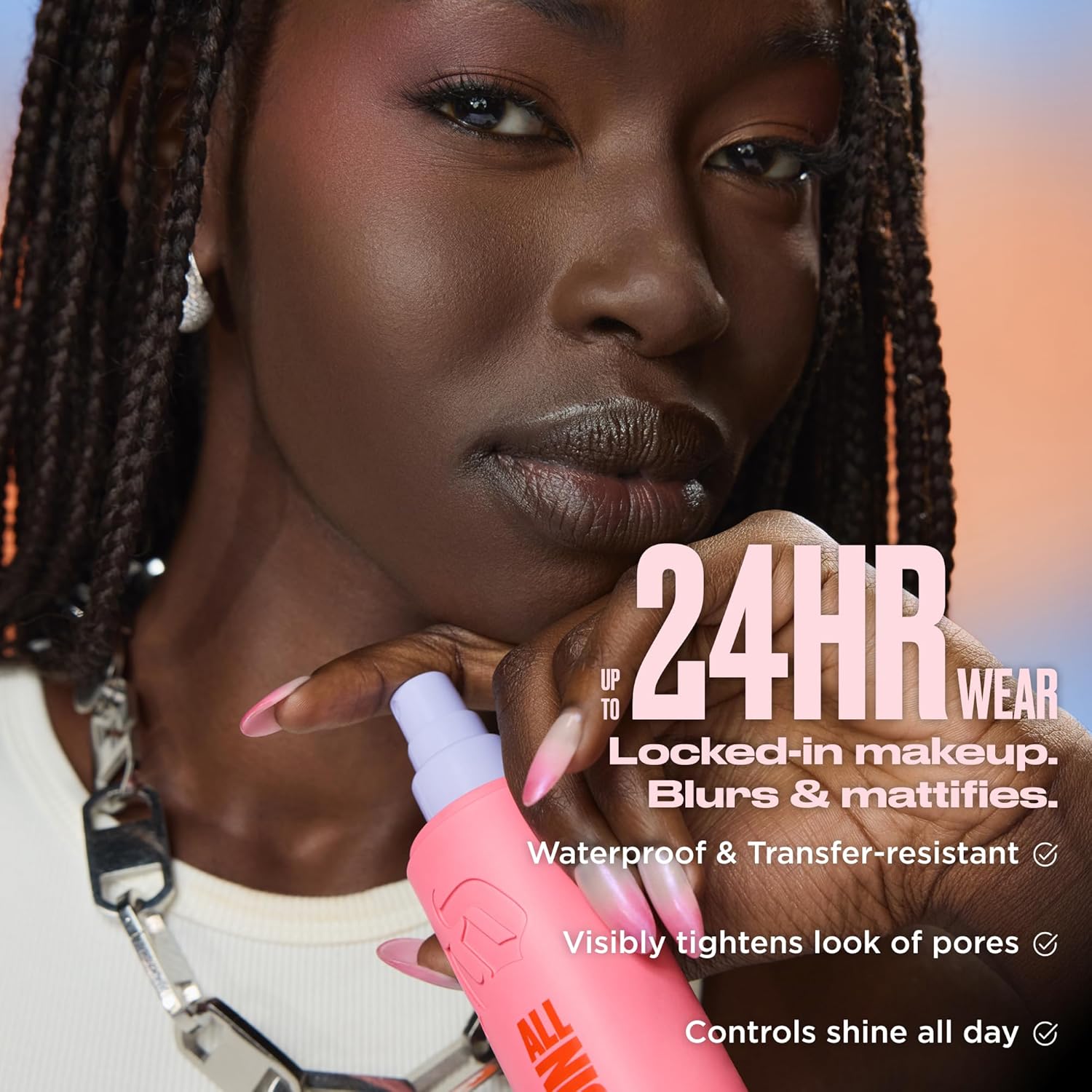 Urban Decay All Nighter Matte Waterproof Makeup Setting Spray - Up to 24HR Wear, Blurring Matte Finish, Ultra-Fine Facial Mist, Oil Control Face Primer, Transfer-Resistant, For All Skin Types