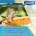 Adios! Fountain Cleaner And Clarifier, Outdoor And Indoor Treatment (16Oz) | Natural And Safe For Birds, Clears And Treats Water, Cleans Waterfalls And Water Features, Approved For Stone And Metal