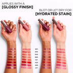 L'Oreal Paris Hyaluron Tint Lip Stain Serum, Long Lasting, Hydrating Lip Makeup Infused with Hyaluronic Acid, 420 Le Rouge Paris (Universal Red)