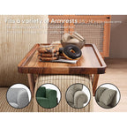 2 Pack Acacia Wood Couch Arm Tray,Couch Tray,Folding Sofa Armrest Trays,Couch Arm Table Clip-On Couch Desk For Drinks,Snacks,Phone,Remote Control