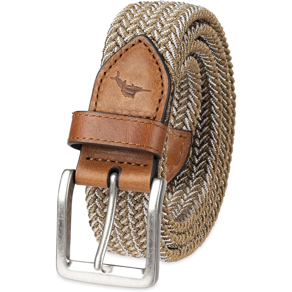 Tommy Bahama Men'S Two Tone Stretch Web Belt