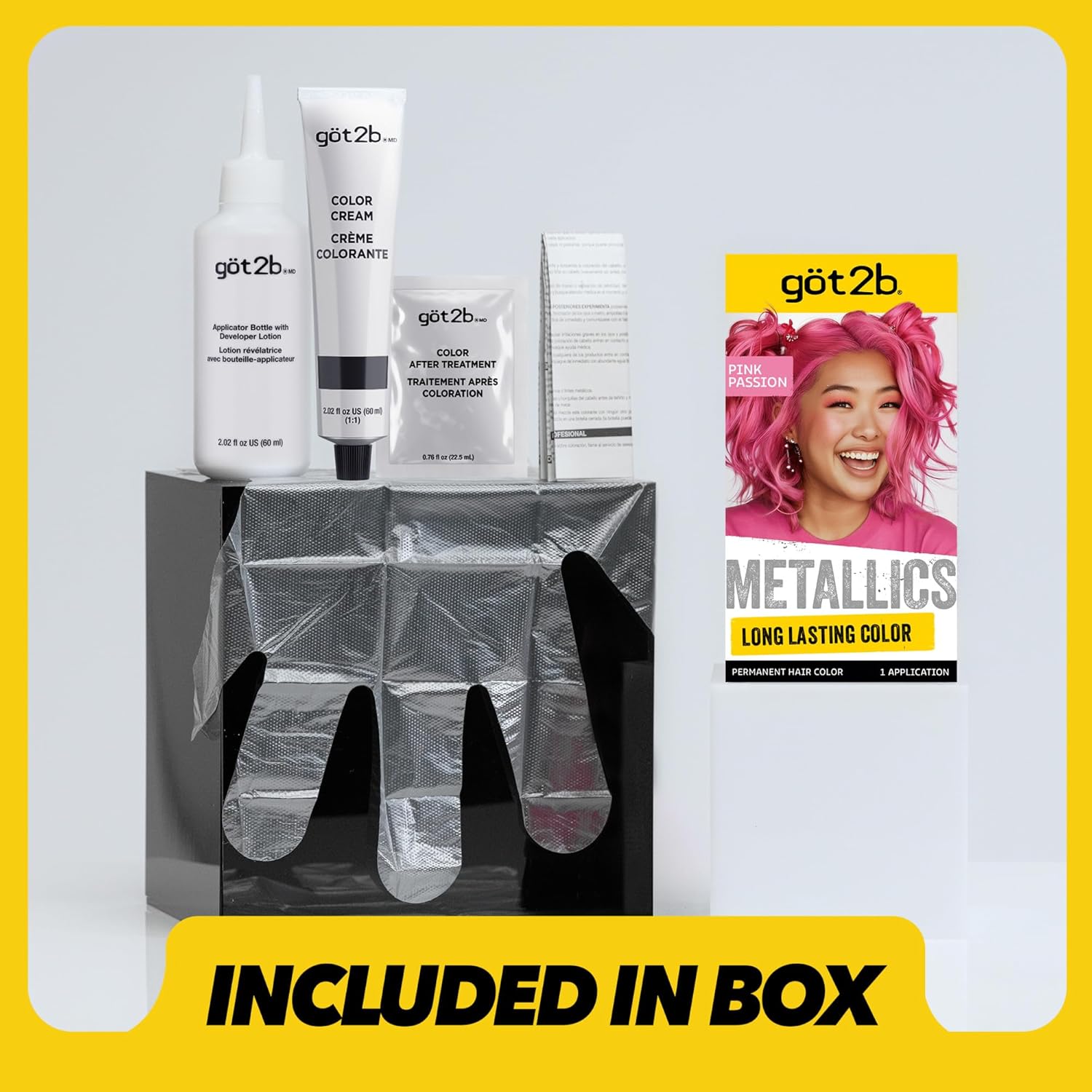 Got2b Metallics, Permanent Hair Color, M87 Pink Passion