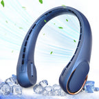 Asnug Neck Fan, Usb Rechargeable Personal Fan, 4000 Mah Battery Operated, 3 Speeds Adjustable, Faster Cooling, Ultra Quiet, Suitable For Home, Office, Travel, Sports