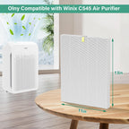 4 Pack C545 True Hepa Replacement Filter S Compatible With Winix C545 Air Purifier, C545 Hpea Filter S Only, Part Number 1712-0096-00