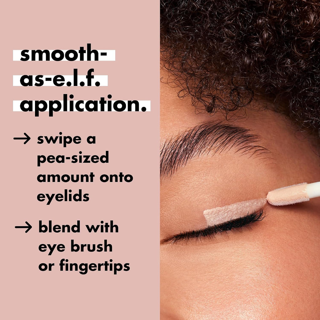 E.L.F. Lock It Down Eyeshadow Primer, Smooth Creamy Eye Makeup Primer For Long-Lasting Eyeshadow, Intensifies Color, Helps Prevent Creasing, Vegan & Cruelty-Free