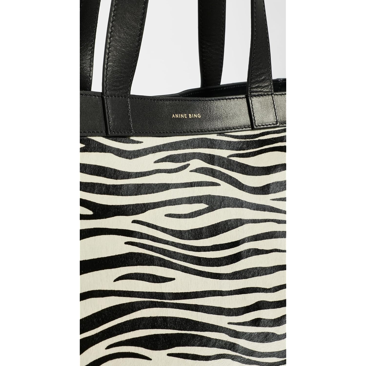 Anine Bing Women'S Medium Rio Zebra Tote