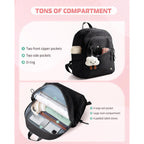 Women Mini Backpack With Wet Pocket And Rfid Blocking Pocket, Small Backpack Purse For Gym, Work, College Or Travel, Black
