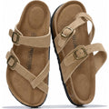 Project Cloud 100% Genuine Leather Womens Sandals -Lightweight Womens Slides Memory Foam Insole & Cork Footbed Sandals Women - Non-Slip Beach Essentials Summer Sandals For Women 2026 (Lian)
