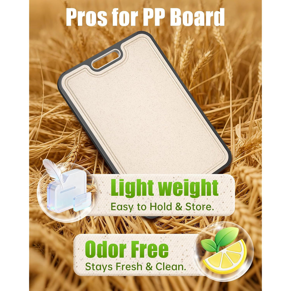 Non Toxic Titanium Cutting Board For Kitchen, Food Grade Titanium Cutting Boards 2 In 1 Double Sides, Non Slip Cutting Mat 16" X 11"