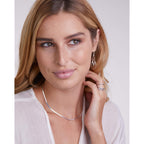 MILLA Teardrop Earrings - Designer Silver Statement Earrings or Gold Dangle Earrings for Women Trendy Upscale Dangly Earrings