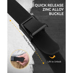 Chaoren Tactical Belt Men - 1.5" Stretch Work Belt With Zinc Alloy Buckle | Quick Release, Zinc Alloy Buckle, Heavy Duty, Stretchy Nylon, Military, Hiking, Edc, Emt, Ems
