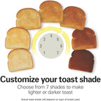 Hamilton Beach 2 Slice Extra Wide Slot Toaster with Bagel & Defrost Settings, Shade Selector with 7 Browning Levels, Toast Boost, Auto Shutoff, Black & Stainless Steel (22633)