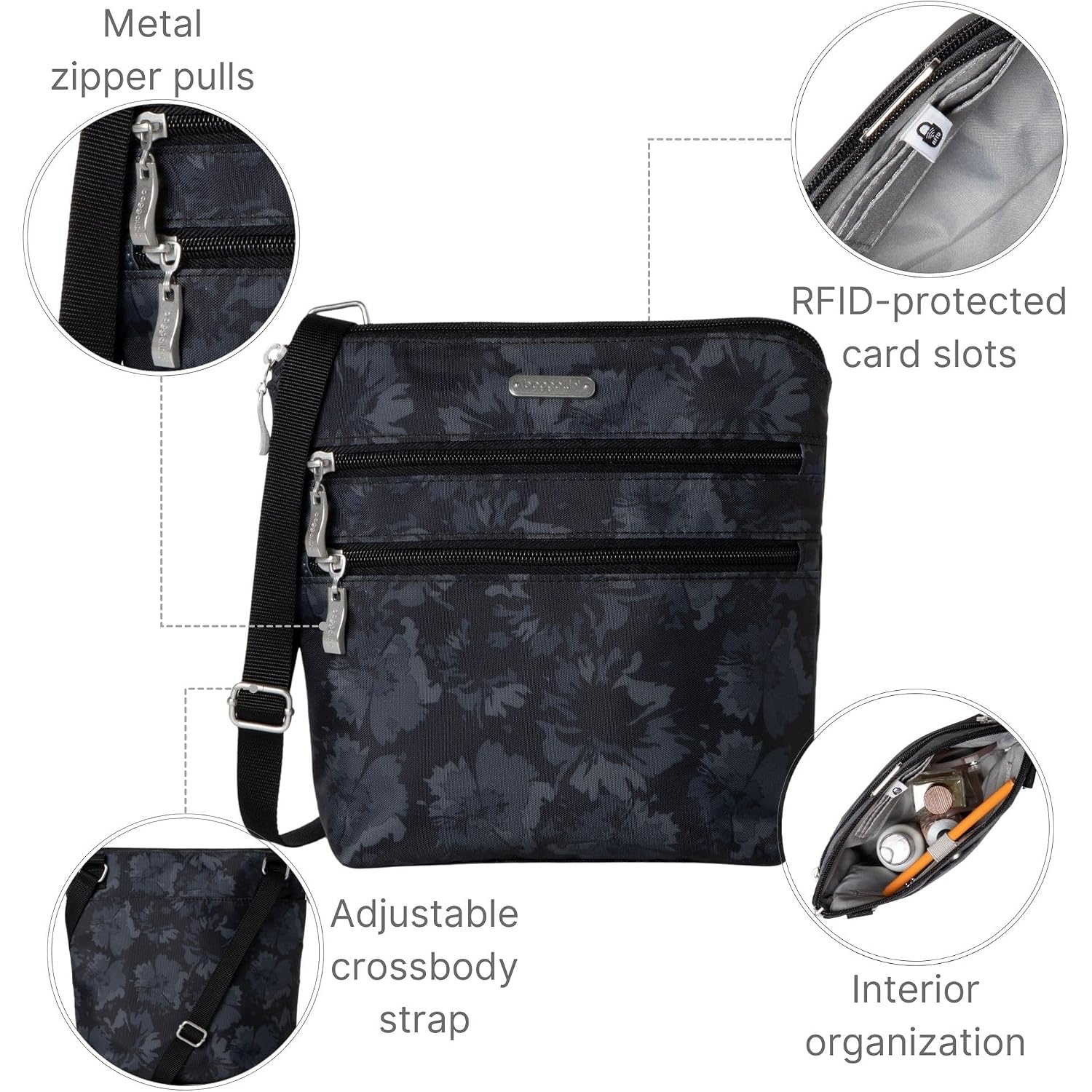 Baggallini Women'S Essential Crossbody Bags