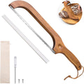 Bread Knife For Homemade Bread, 14.5" Wooden Sourdough Bread Knife, Sourdough Bread Slicer, Bow Design, Easy To Cut Into Uniform Thin Slices, Bread Saw For Cutting Sourdough Bread, Bagel, Baguette Etc