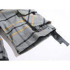 Novocct Cargo Short For Men 10" Inseam Relaxed Fit Plaid Outdoor Hiking Work Stretch Cotton Casual Shorts With Multi-Pocket
