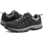 Ol Outjet Legend Men'S Waterproof Hiking Shoes Leather Comfortable Lightweight Anti-Slip Outdoor Walking Work Sneakers