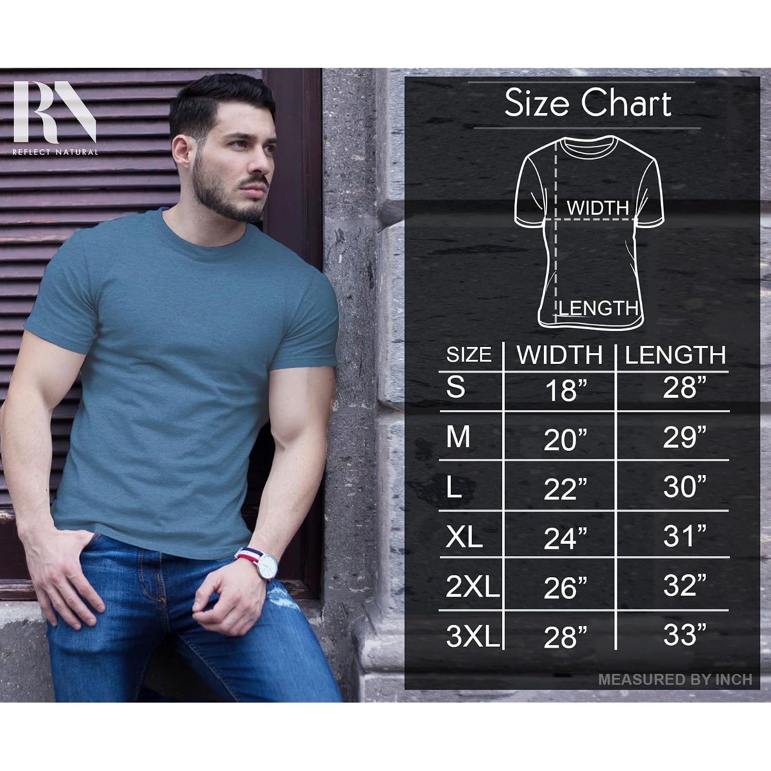Men'S T-Shirt Soft Premium Cotton Tailored Fit Crew Neck Classic Short Sleeve Tee