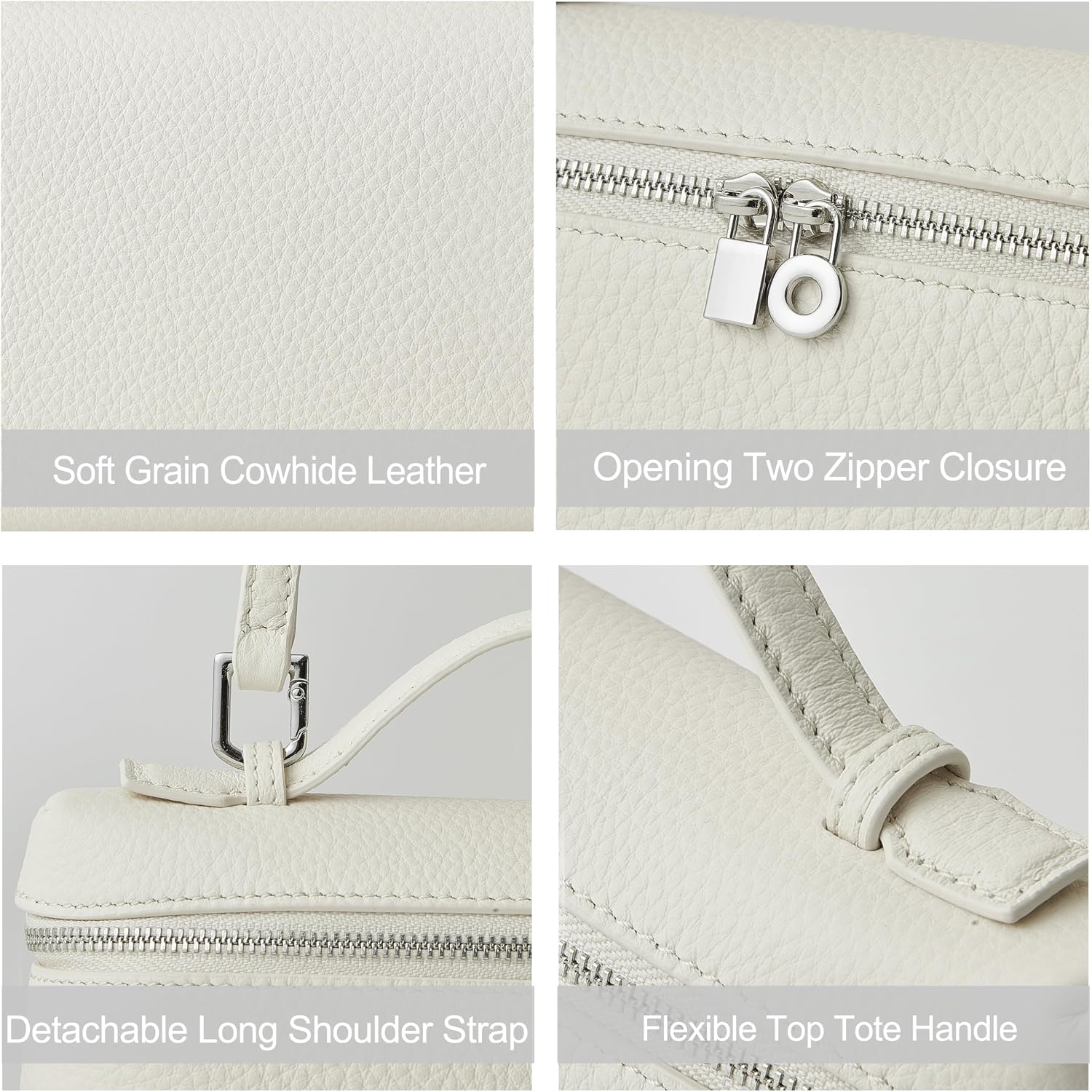 Doris&Jacky Small Leather Crossbody Bag For Women Designer Mini Top Handle Clutch Phone Bag With Adjustable Shoulder Strap