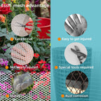 Pet & Garden Safeguard - 15.7In X 16.4Ft Roll - Black Plastic Netting, Multi-Use Decorative Fencing For Poultry, Dogs, Rabbits,Chicken And Snake Barrier
