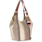 Sakroots The Sak Roma Shopper Shoulder Bag Large Purse & Tote Bag with Double Straps & Zipper Pockets for Everyday & Travel
