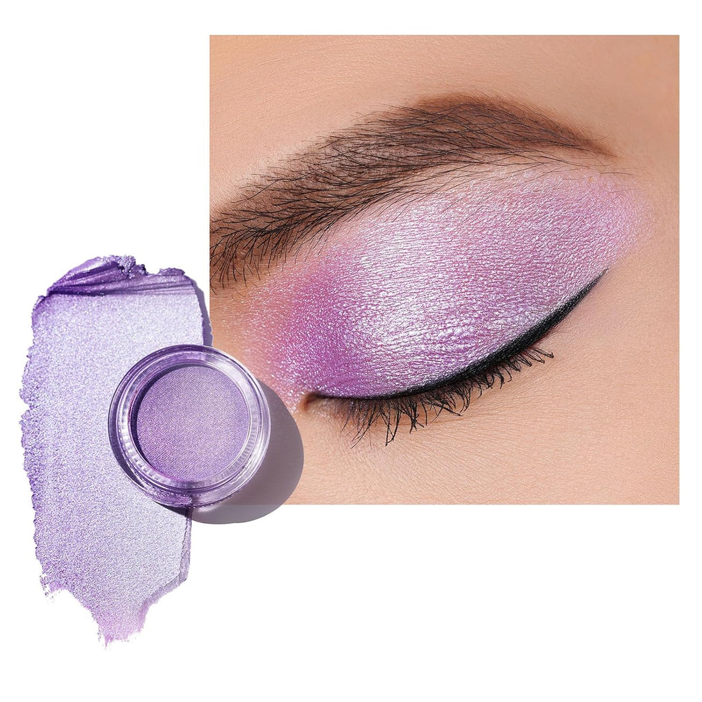 Oulac Purple Cream Eyeshadow Also For Highlighter Large Capacity Highly Pigmented Eye Shadow Waterproof &Long Lasting With Moisturizing Formula, Shimmer Glitter Eye Makeup. 6G.(19)