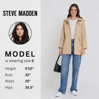 Steve Madden Rain Jacket Women - Waterproof With Hood Anorak Rain Coats For Women Windbreaker Plus Size Xs-3X