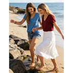 Women's Summer Casual Short Sleeve V-Neck T-Shirt Tunic Tops Blouse Shirts