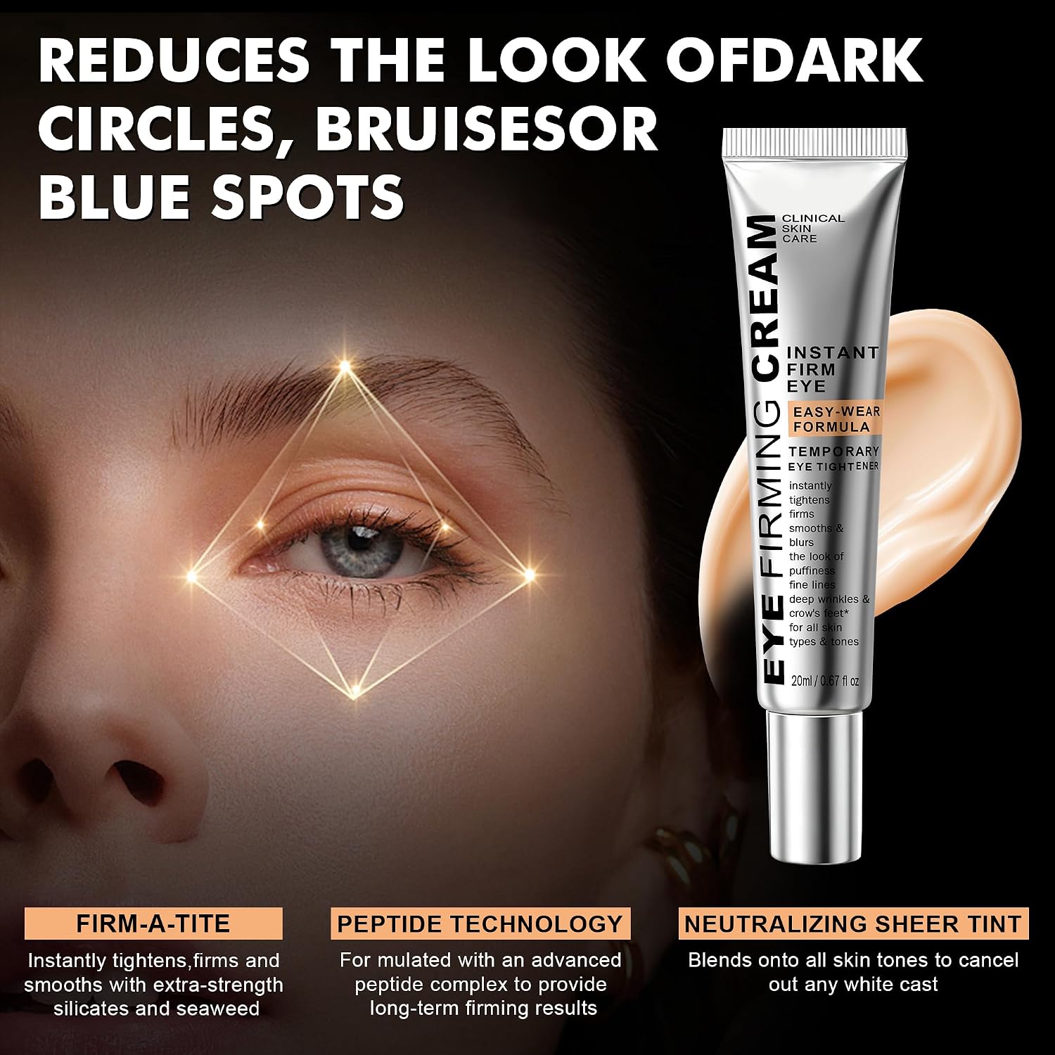 Kkp Perfection Eye Tightener With Brush, Instant Firming Formula #526589 (20Ml)